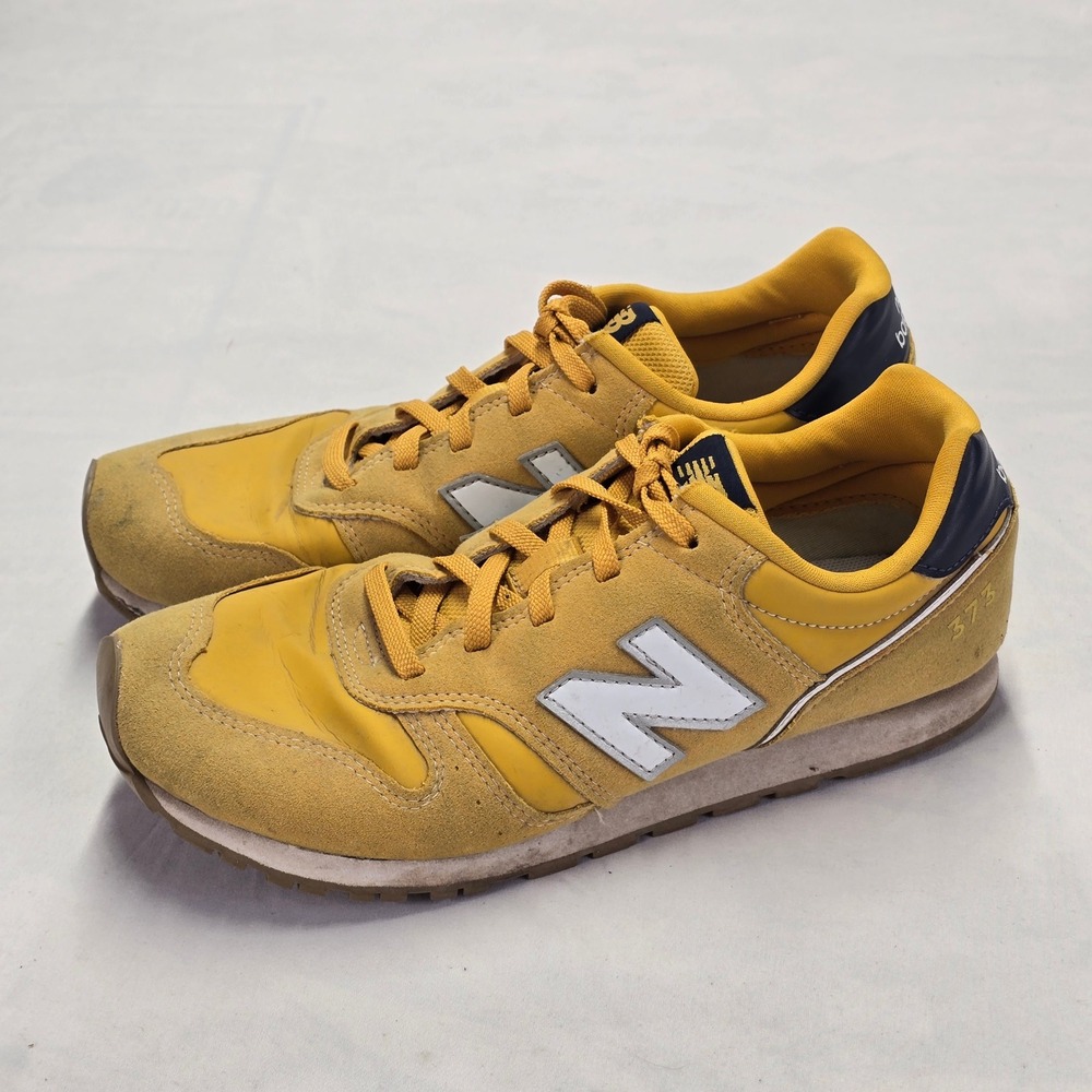 New Balance 373 Women's Yellow Suede Casual Running Shoes Sneakers Size 6